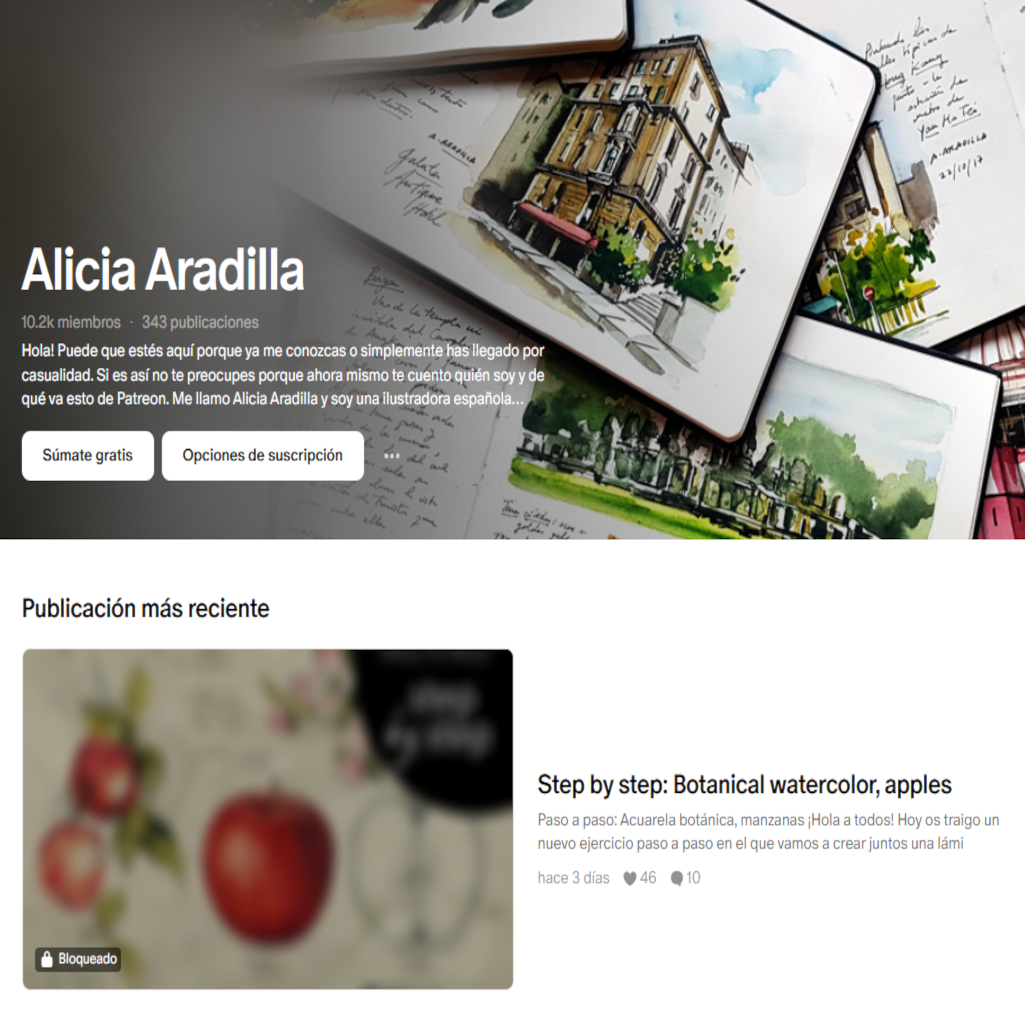 Más de Alicia Aradilla en Patreon